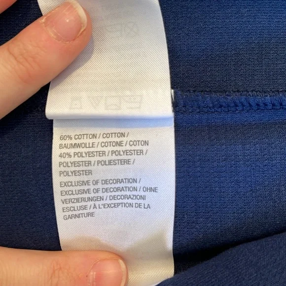 NWT. Bob Mackie woman’s size 1x Blue with white trim detail open front cardigan - Picture 3 of 3